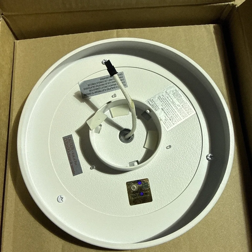 HB Titan Matte White Color Changing LED Ceiling Fan Light Kit LIGHT KIT ONLY